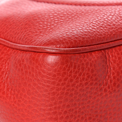 Gucci Pebbled Calfskin Small Soho Disco Bag Tabasco Red 13 of 20