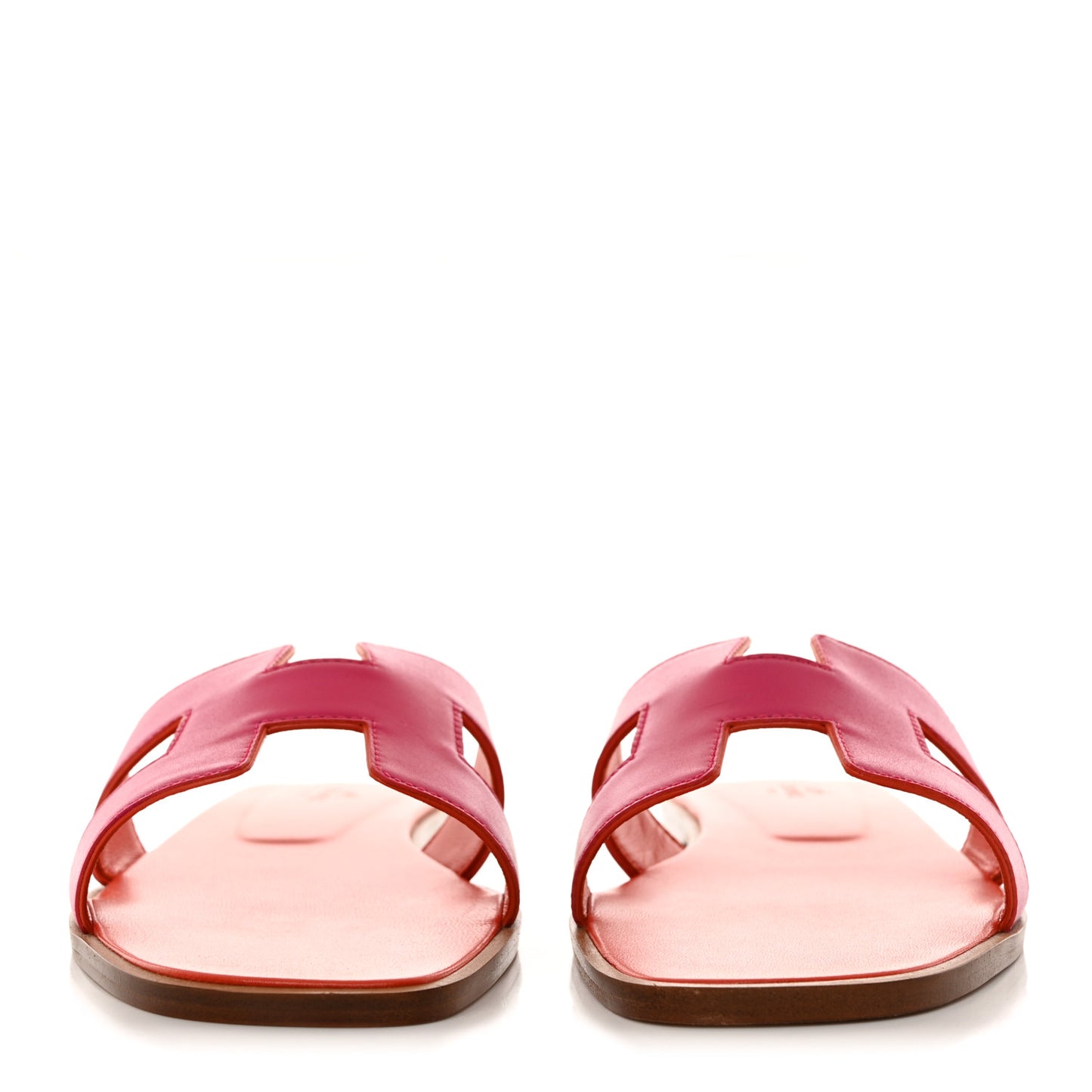 Box Calfskin Oran Sandals 40.5 Rose Flash Orange H