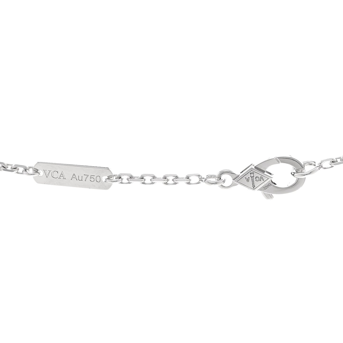 18K White Gold Diamond Small Frivole Pendant Necklace