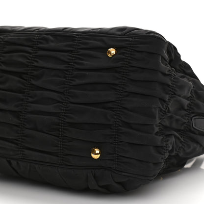Prada Tessuto Nylon Gaufre Tote Black 10 of 16