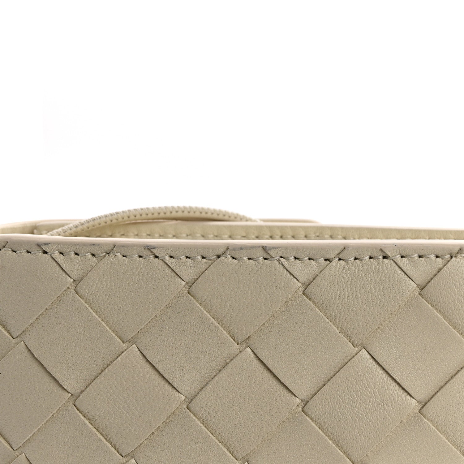 Bottega Veneta Nappa Intrecciato Long Andiamo Top Handle Clutch Sea Salt 9 of 9