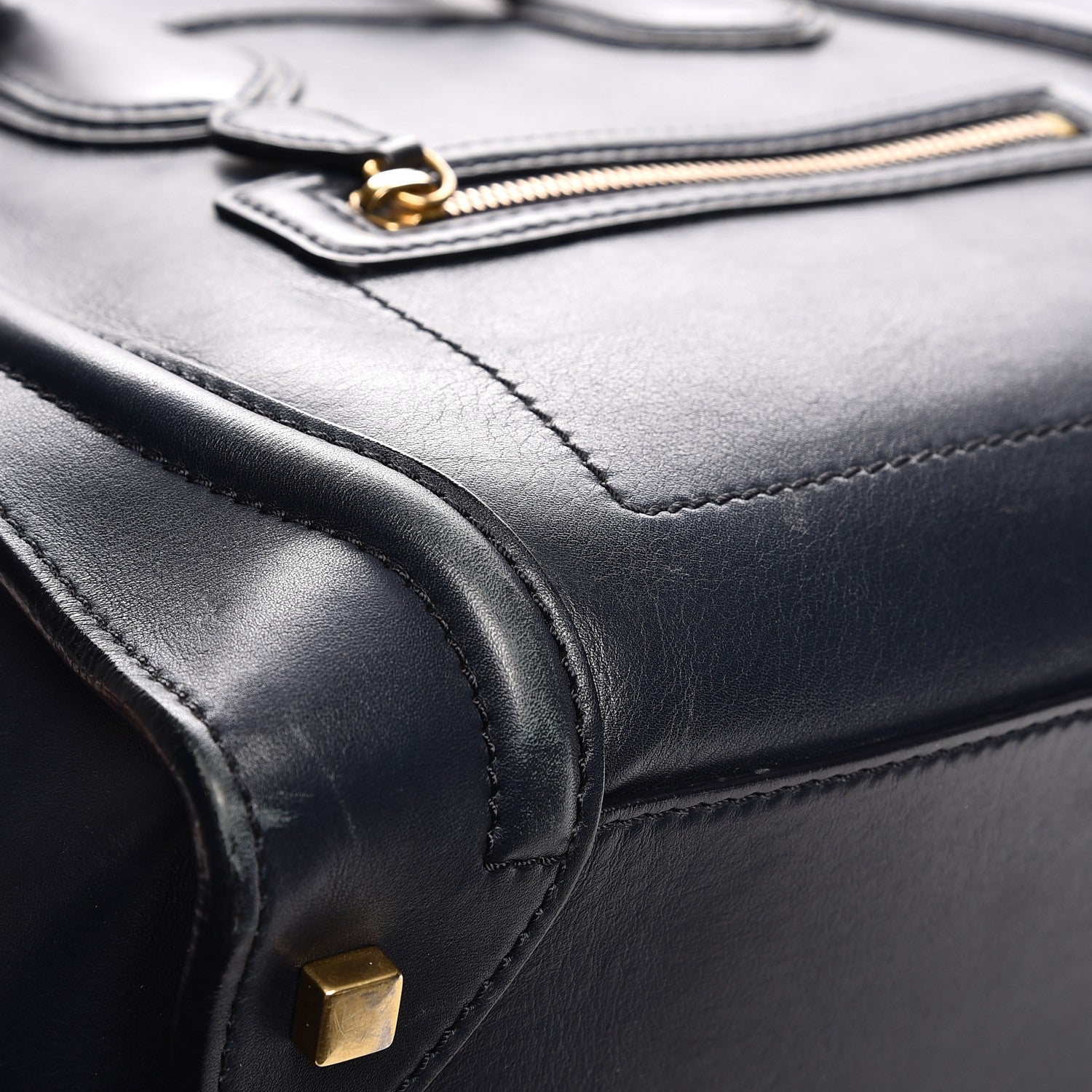 Celine Smooth Calfskin Mini Luggage Navy 10 of 15