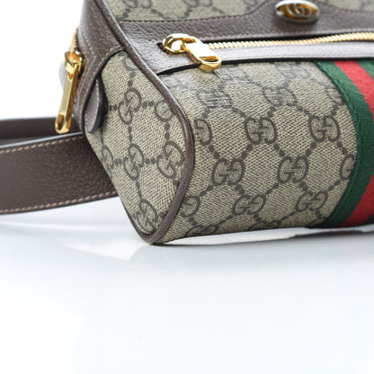 Gucci GG Supreme Monogram Web Small Ophidia Belt Bag 85 34 Dark Brown 9 of 10