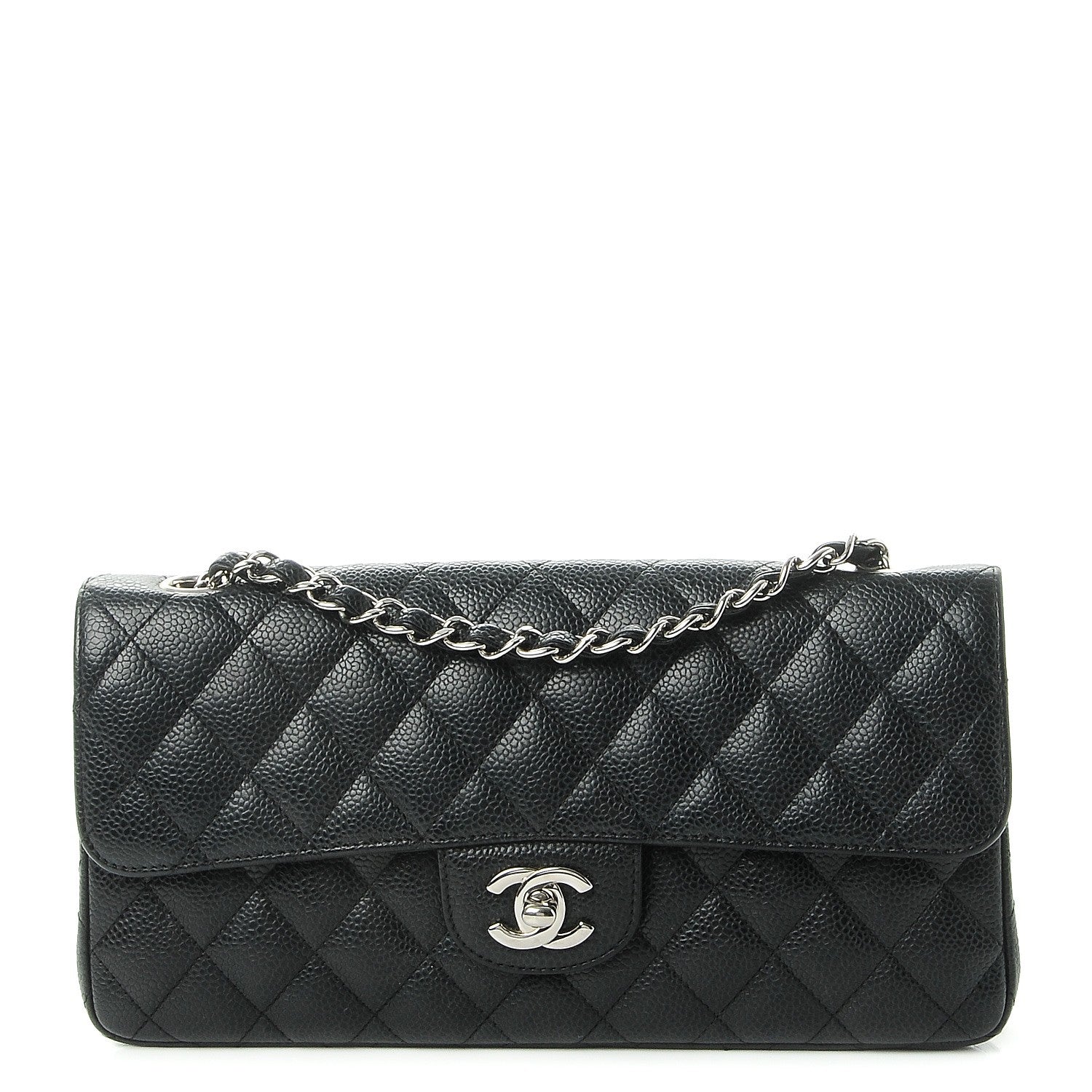 Chanel Caviar Quilted East West Flap Black 1 of 8