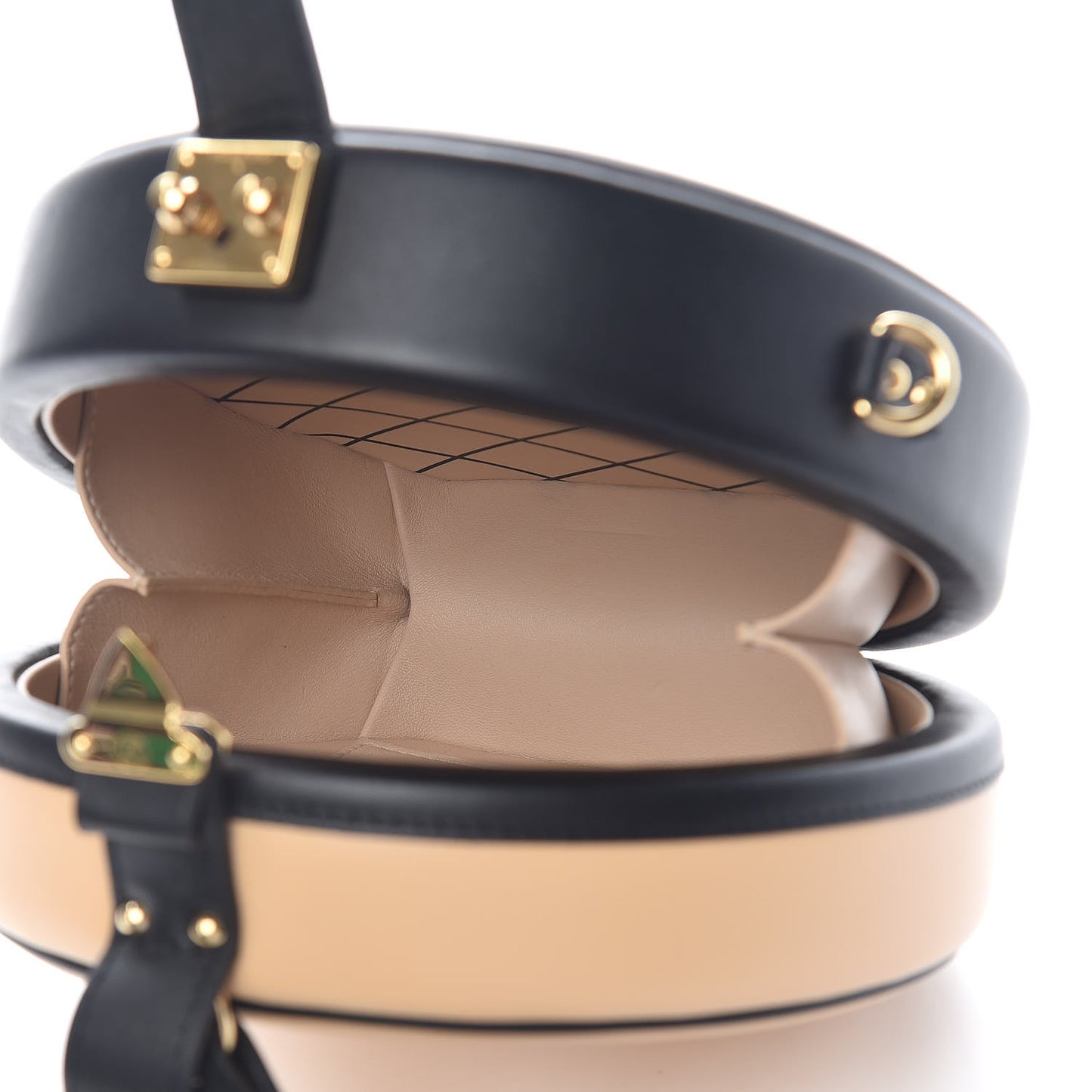 Calfskin Petite Boite Chapeau Black Beige