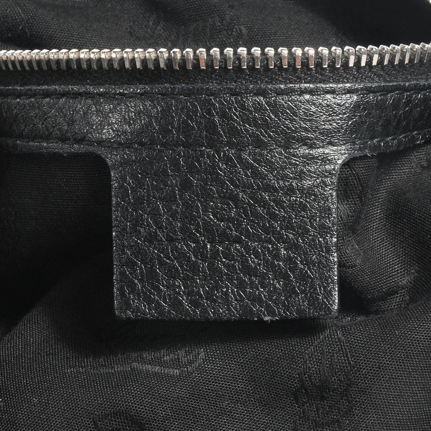 Leather Large Jungle Shoulder Bag Black