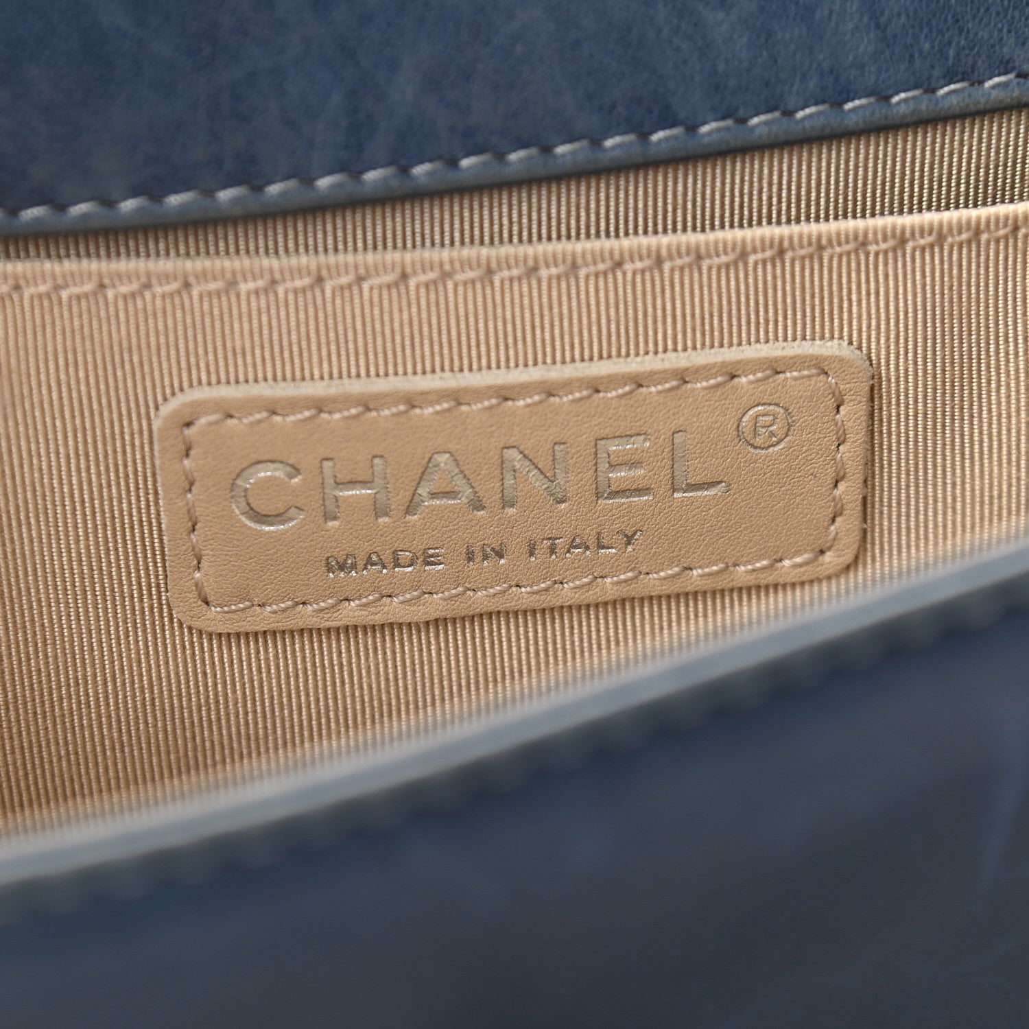 Chanel Faded Calfskin Quilted Small Boy Flap Blue 5 of 8