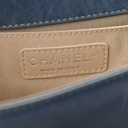 Chanel Faded Calfskin Quilted Small Boy Flap Blue 5 of 8