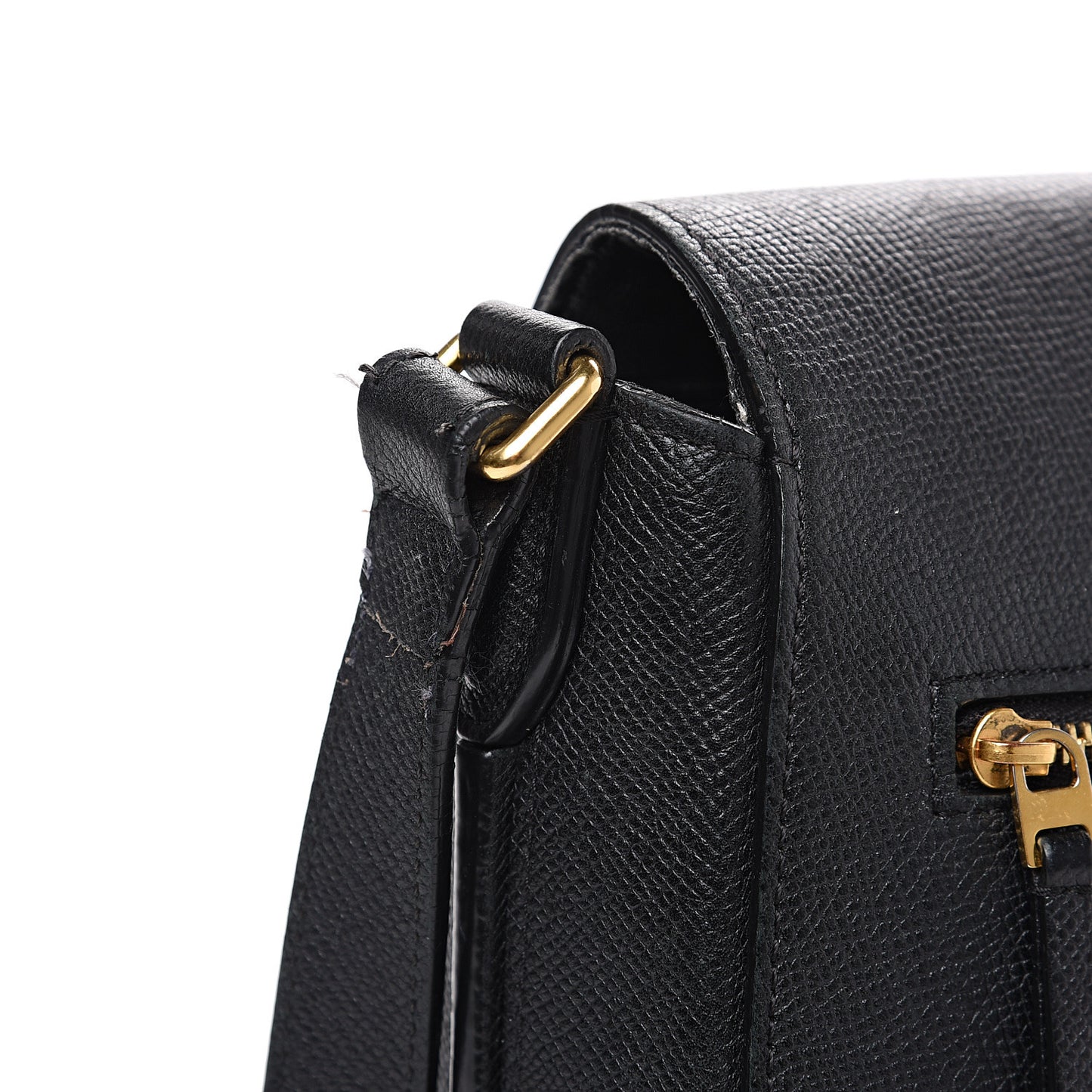 Grained Calfskin Medium Trotteur Black