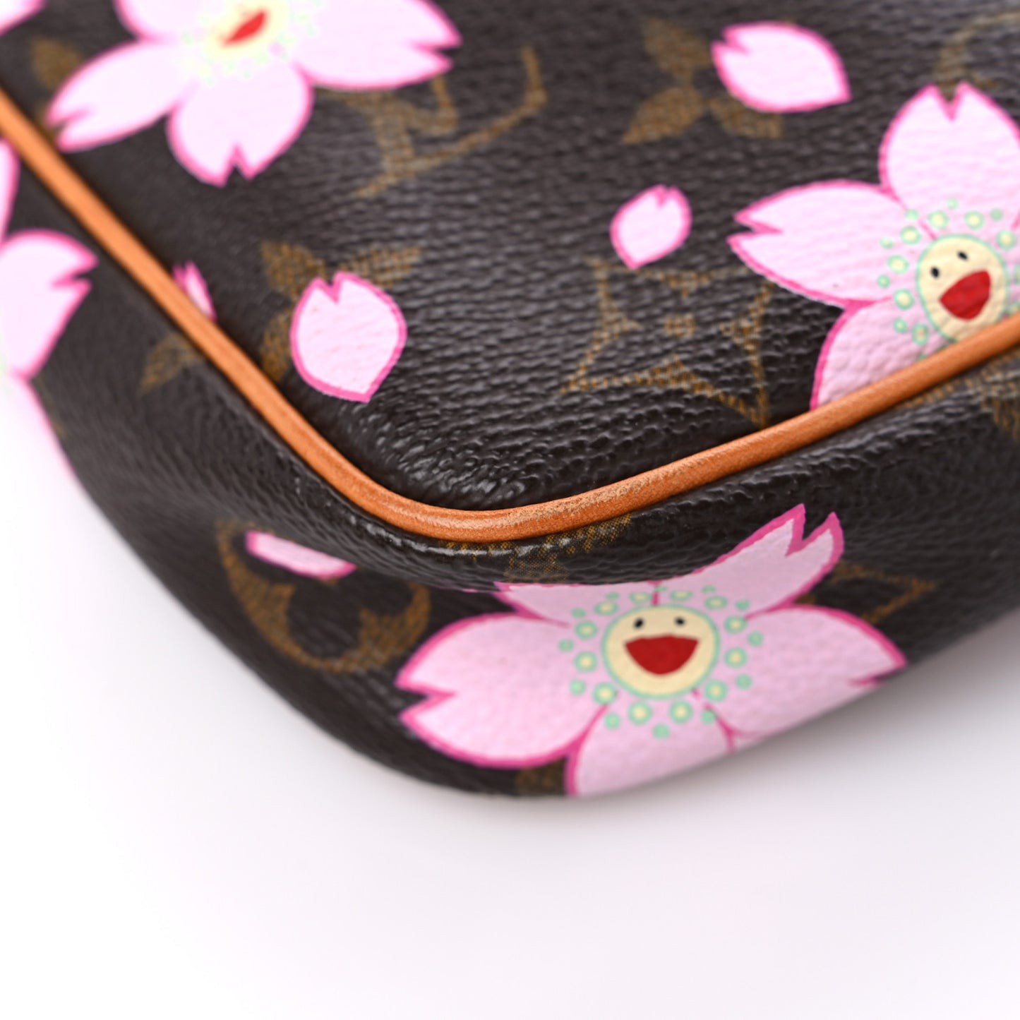 Monogram Cherry Blossom Pochette Accessories Brown