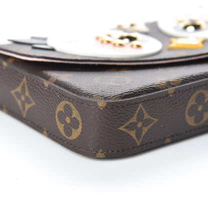 Louis Vuitton Monogram Lovely Birds Pochette Felicie Chain Wallet 5 of 10