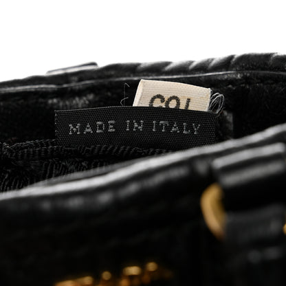 Prada Nappa Mini Bag Keychain Charm Black 6 of 7
