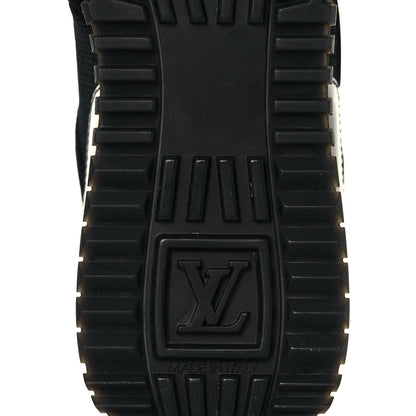 Louis Vuitton Suede Monogram Run Away Sneakers 35 Black 6 of 7