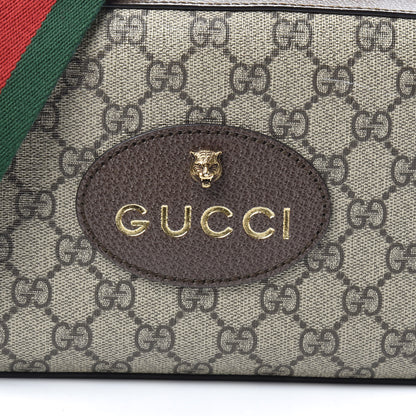 Gucci GG Supreme Monogram Web Neo Vintage Shoulder Bag Beige New Acero Crop 7 of 9