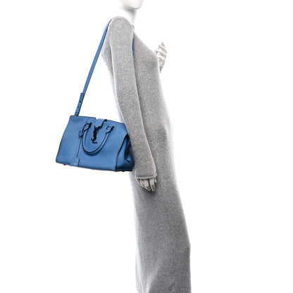 Saint Laurent Calfskin Small Monogram Cabas Light Blue 2 of 9