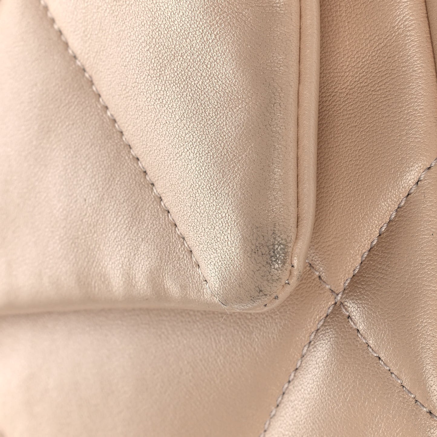 Lambskin Quilted Medium Chanel 19 Flap Beige