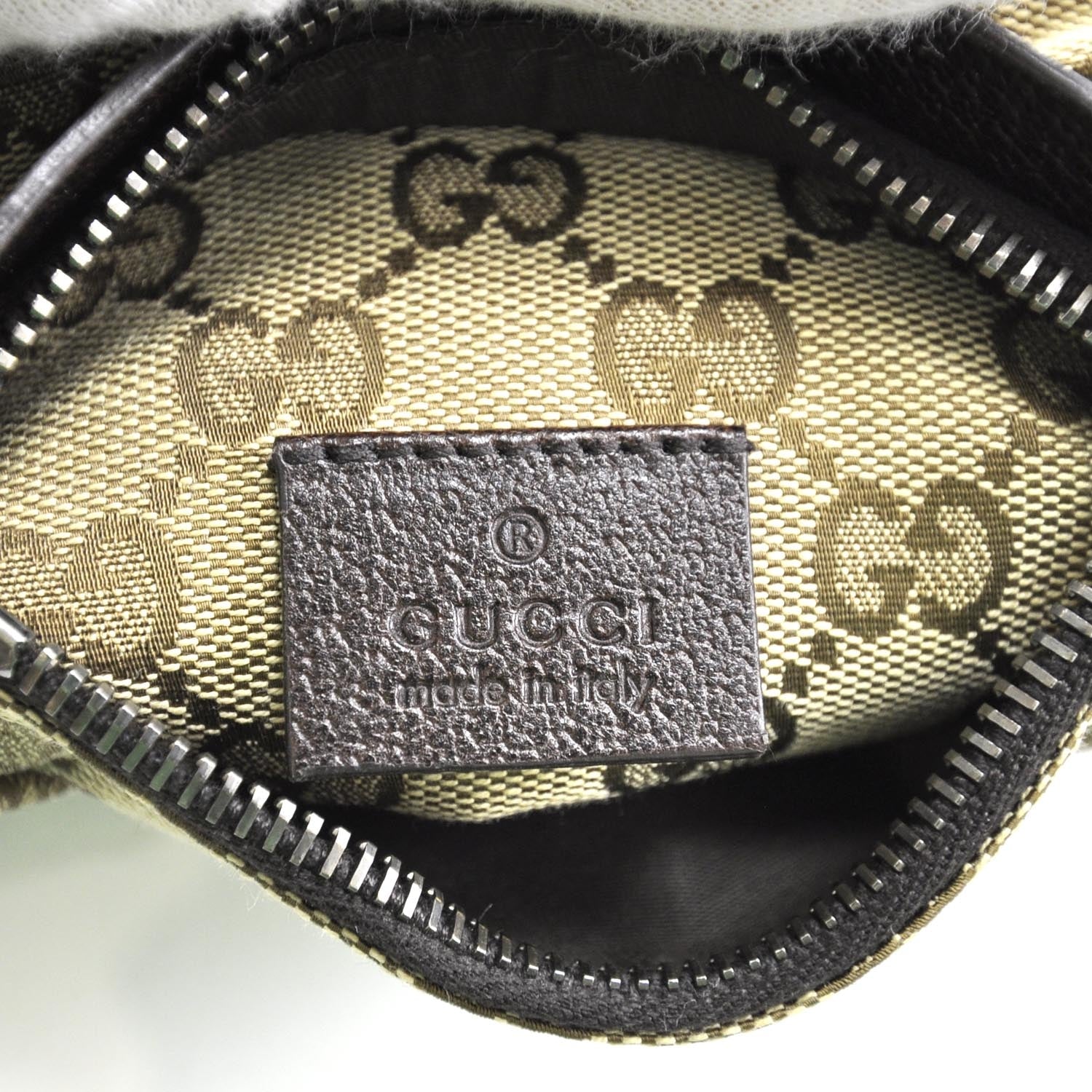 Gucci GG Monogram Web Double Pocket Belt Bag Ebony 7 of 9