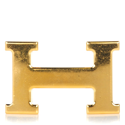 Hermes Polished 32mm H Belt Buckle Gold 1 of 4