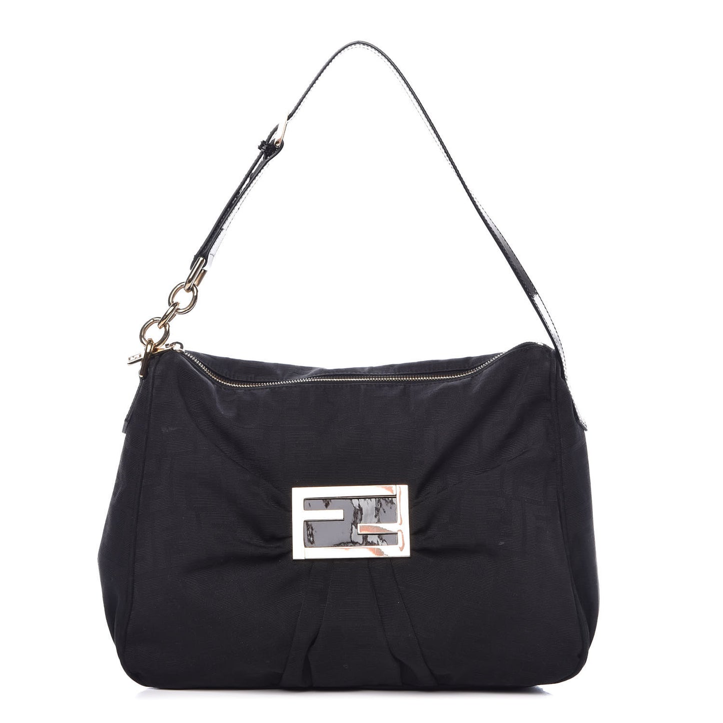 Zucca Enamel Mia Shoulder Bag Black