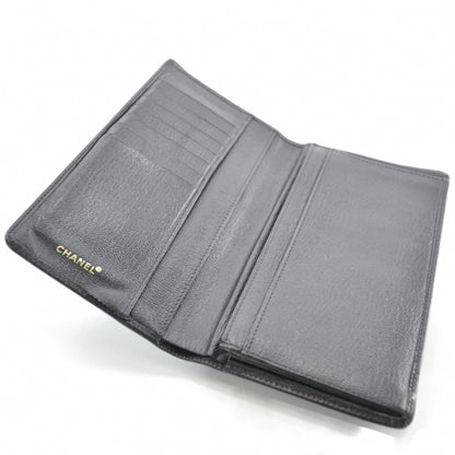 Chanel Leather Yen Wallet Black 5 of 8