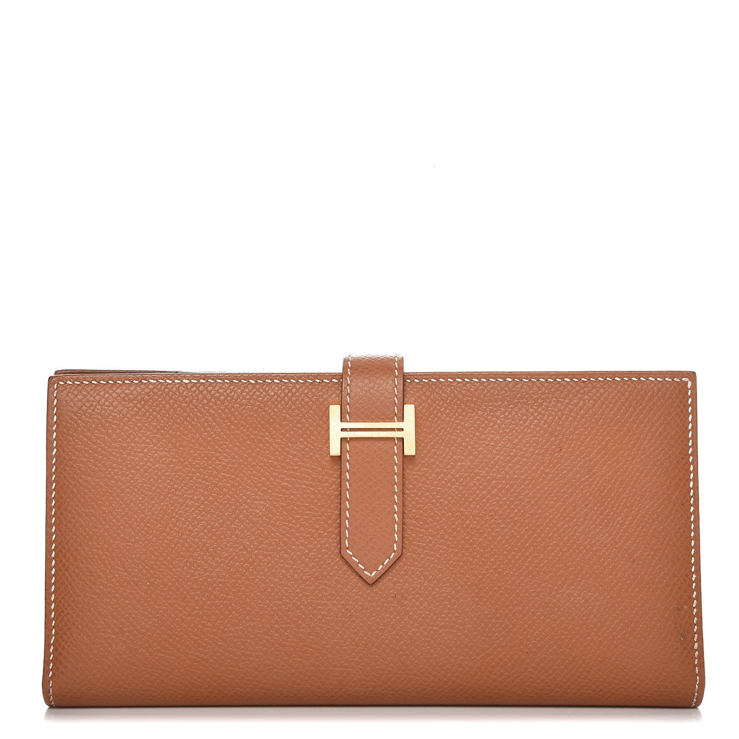 Hermes Epsom Bearn Gusset Wallet Gold 1 of 7