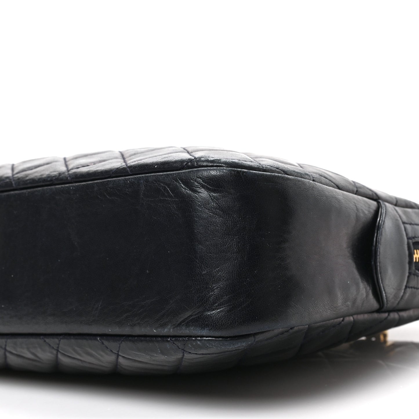 Lambskin Quilted Shoulder Bag Black