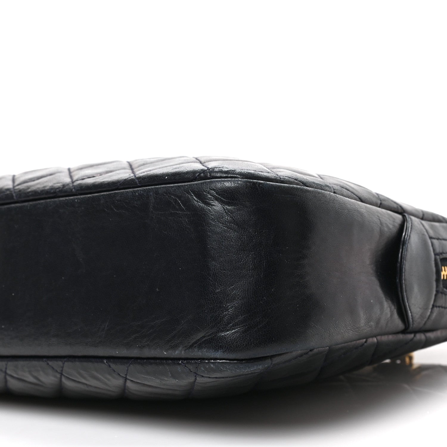 Chanel Lambskin Quilted Shoulder Bag Black 9 of 9