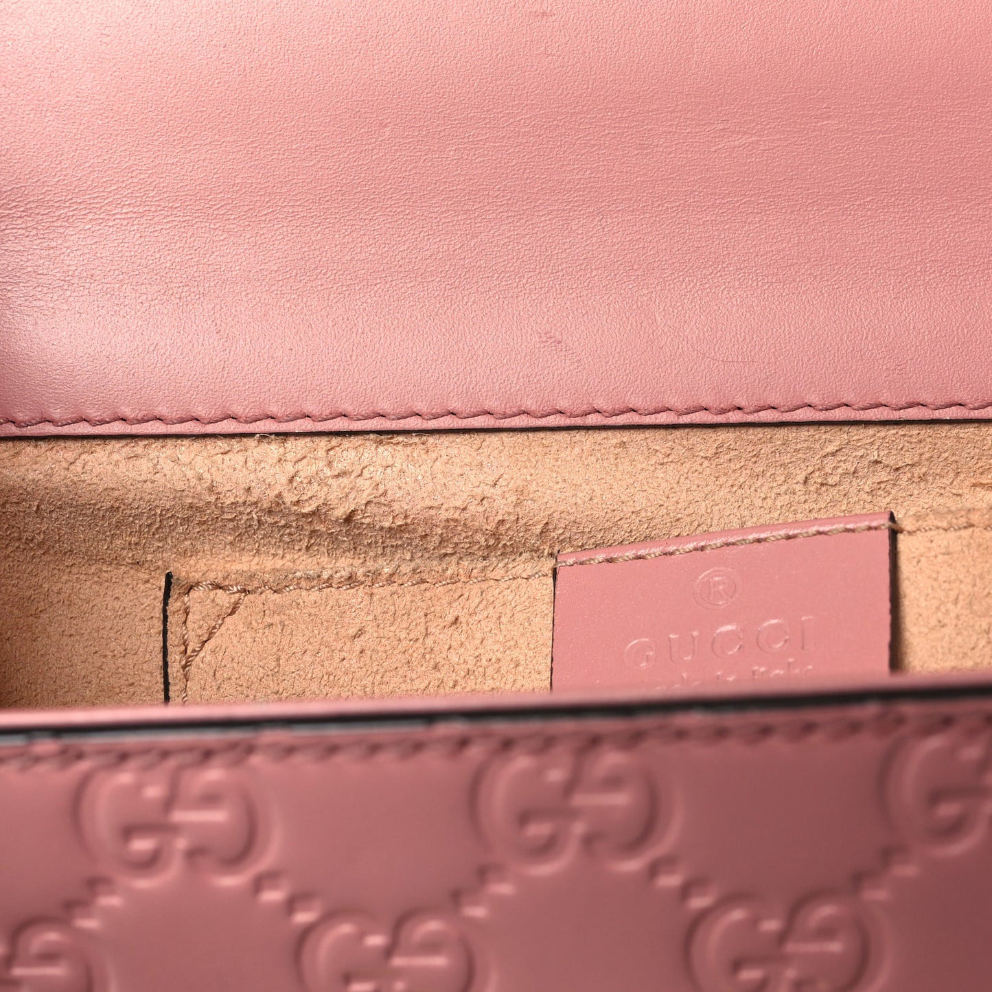 Guccissima Small Padlock Shoulder Bag Rose Baby Candy