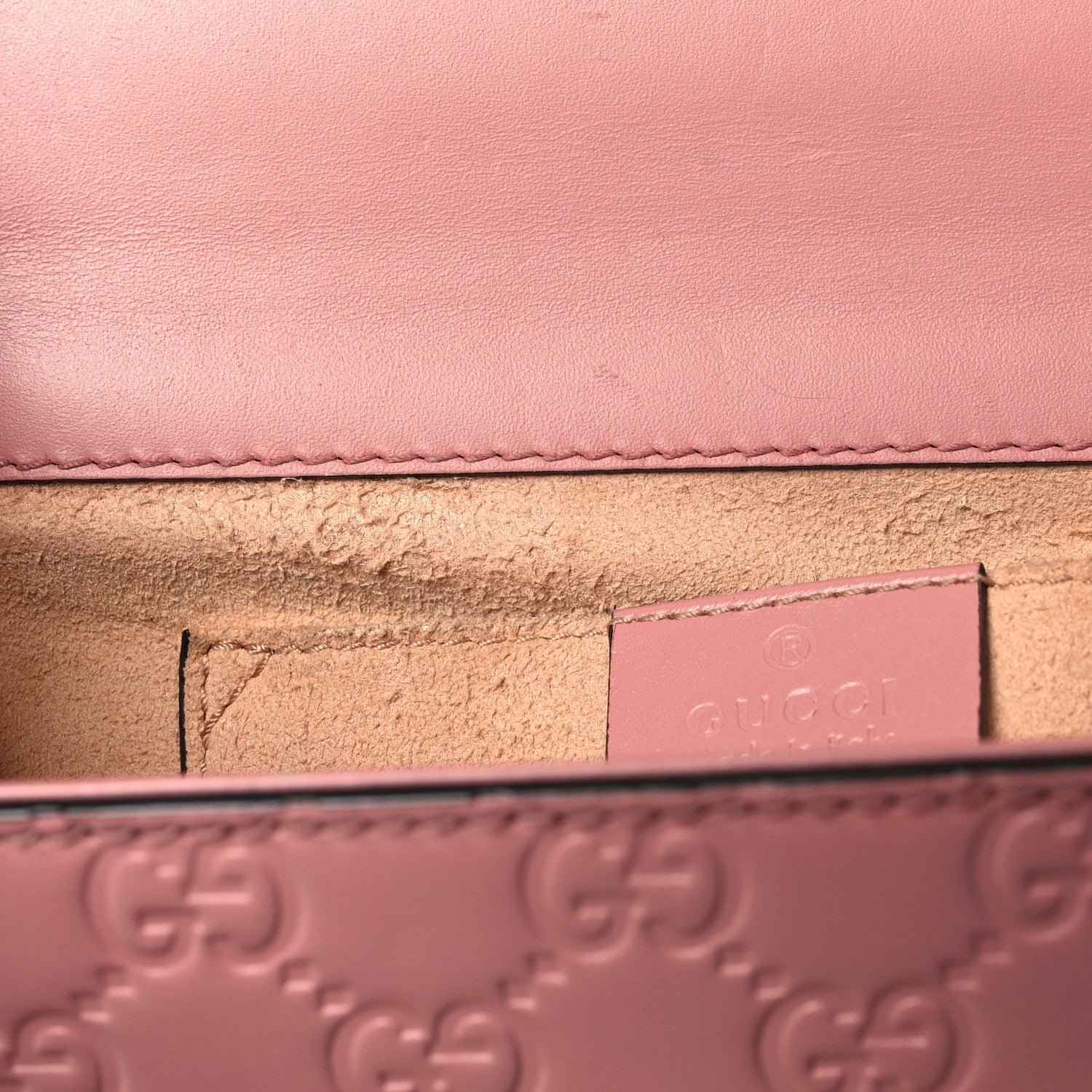 Gucci Guccissima Small Padlock Shoulder Bag Rose Baby Candy 12 of 12