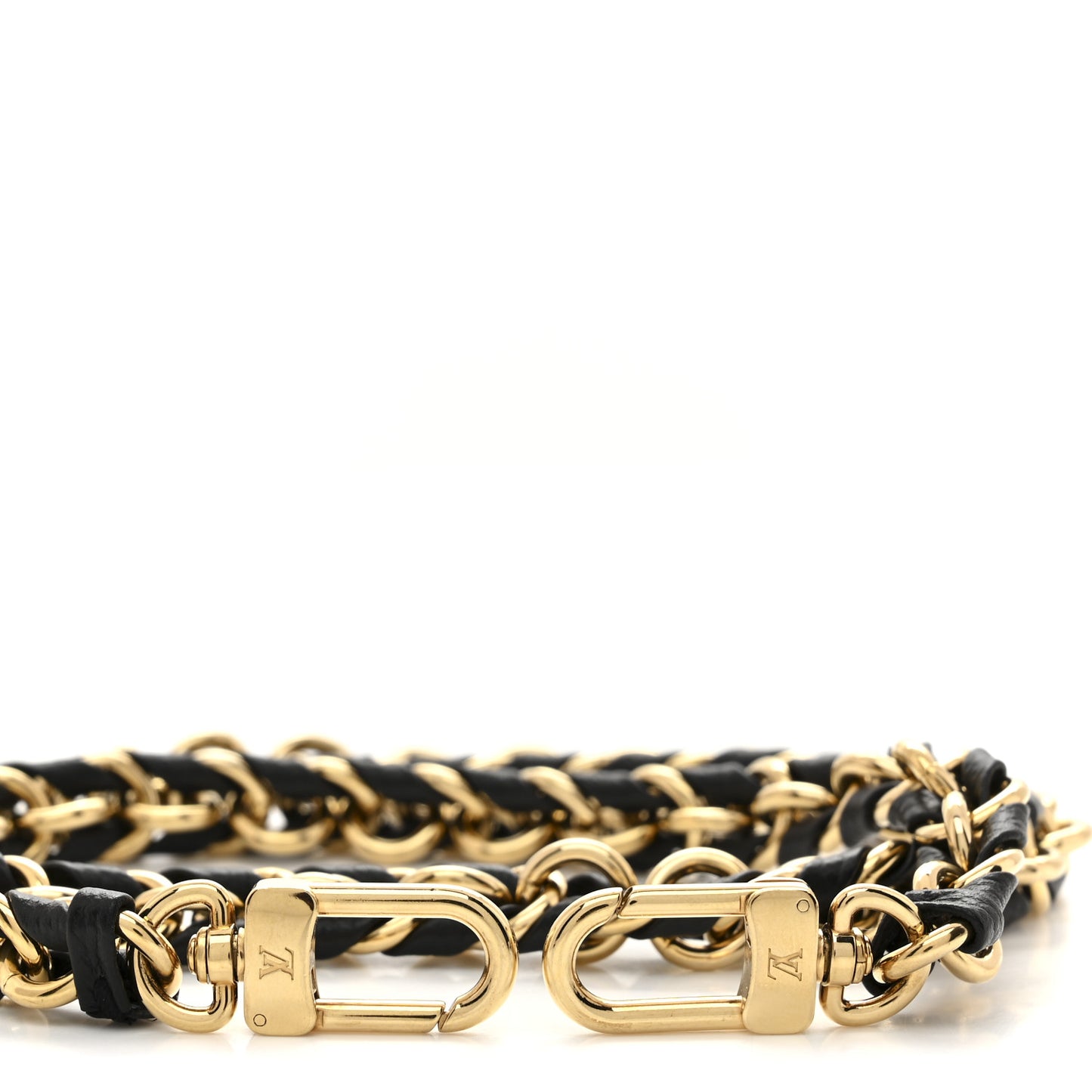 Calfskin OnTheGo East West Chain Strap Black