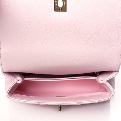 Chanel Caviar Quilted Mini Coco Handle Flap Light Pink 6 of 12