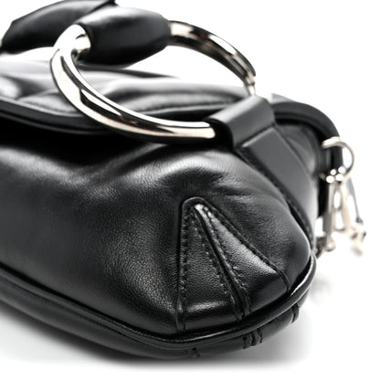 Gucci Nappa Vertical Matelasse Medium Maxi Horsebit Chain Shoulder Bag Black 9 of 9
