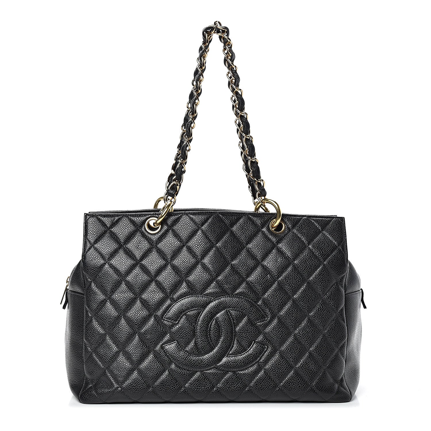 Chanel Caviar Quilted Grand Timeless Tote GTT Black 1 of 9