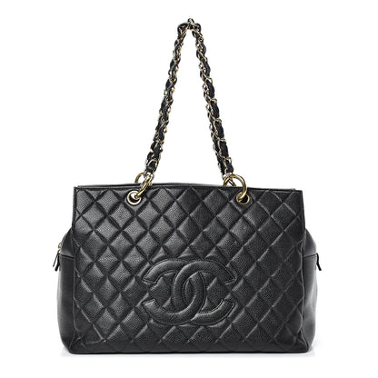 Chanel Caviar Quilted Grand Timeless Tote GTT Black 1 of 9