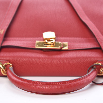Hermes Togo Kelly Retourne 28 Rouge Casaque 21 of 37