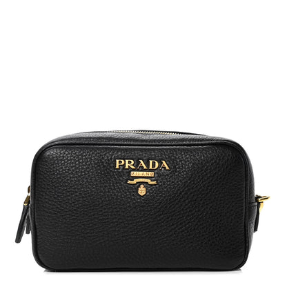 Prada Vitello Daino Wristlet Black 1 of 4