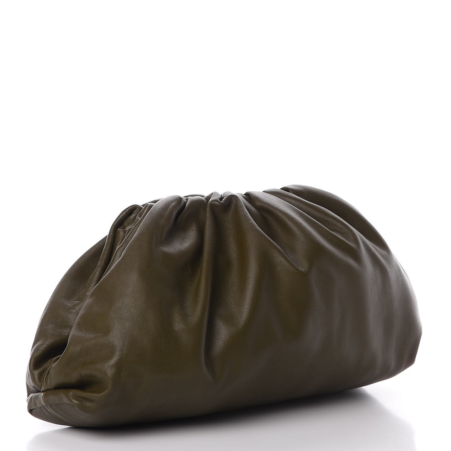 Smooth Butter Calf The Pouch Oversized Clutch Mustard