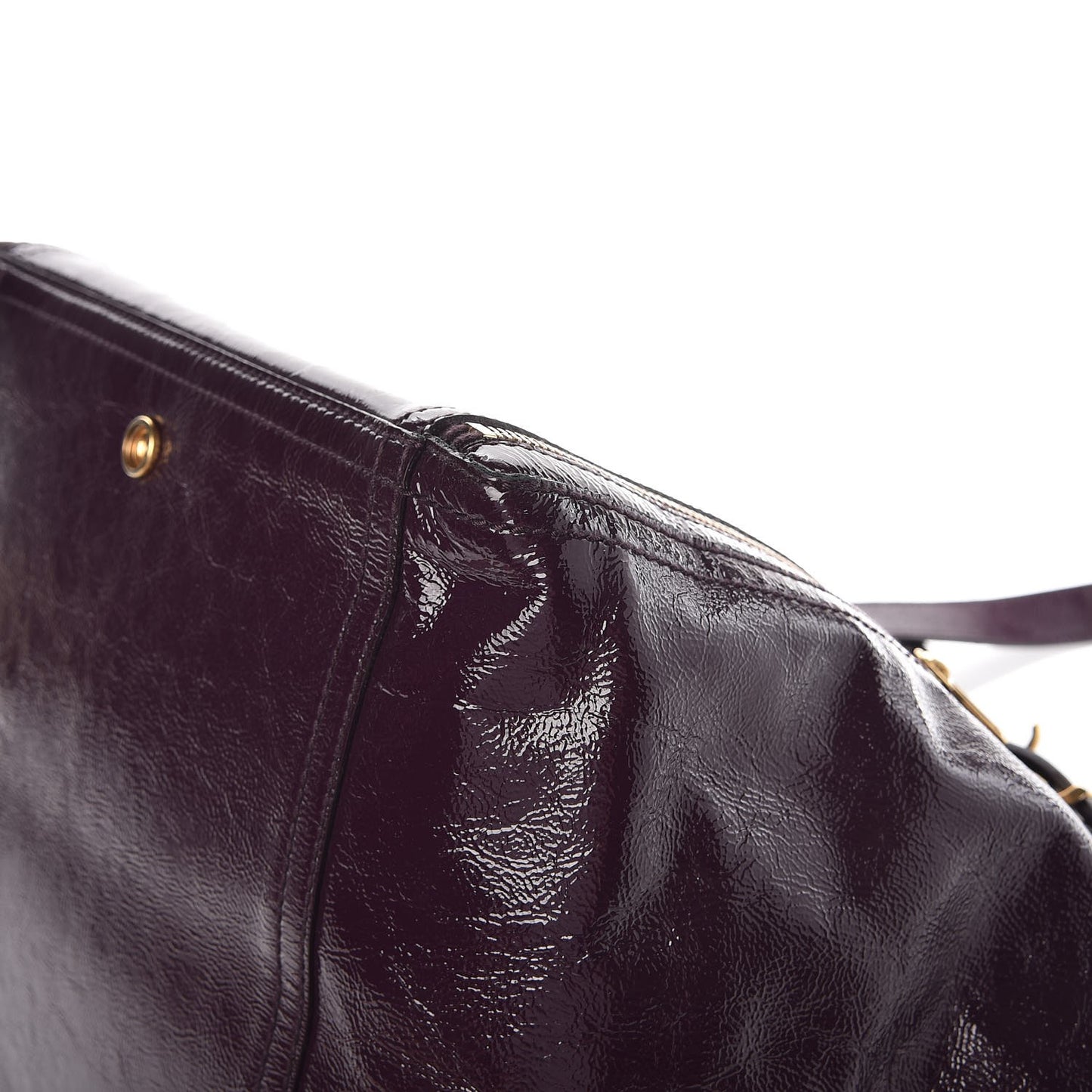 Patent Medium Downtown Tote Purple