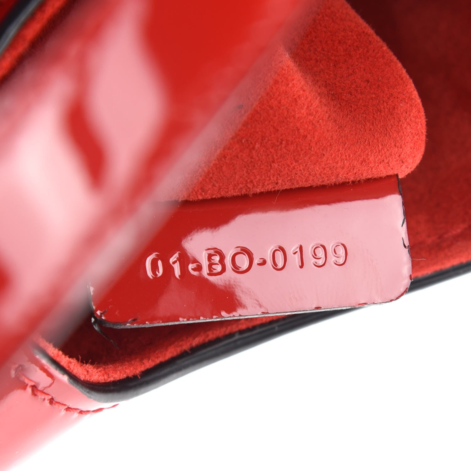 Christian Dior Patent Mini Saddle Bag Red 9 of 10