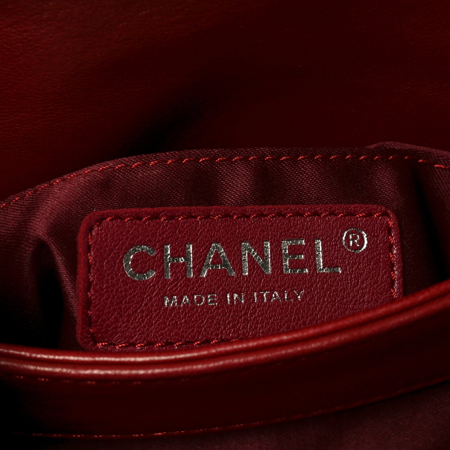 Chanel Lambskin Quilted Mini Chanel 3 Flap Red 6 of 10