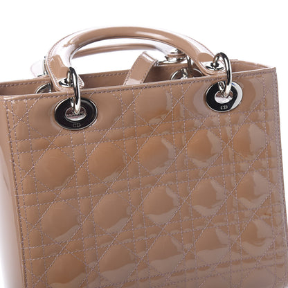 Christian Dior Patent Cannage Medium Lady Dior Brown 11 of 15