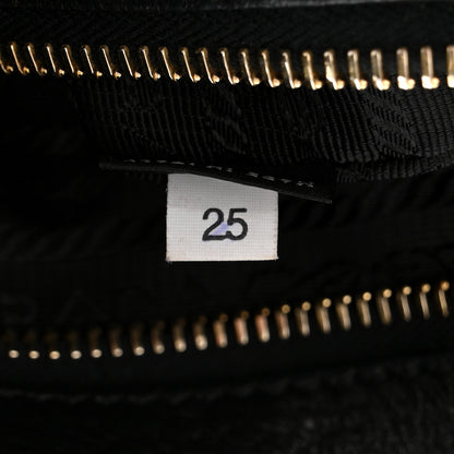 Prada Vitello Daino Tote Black 9 of 16