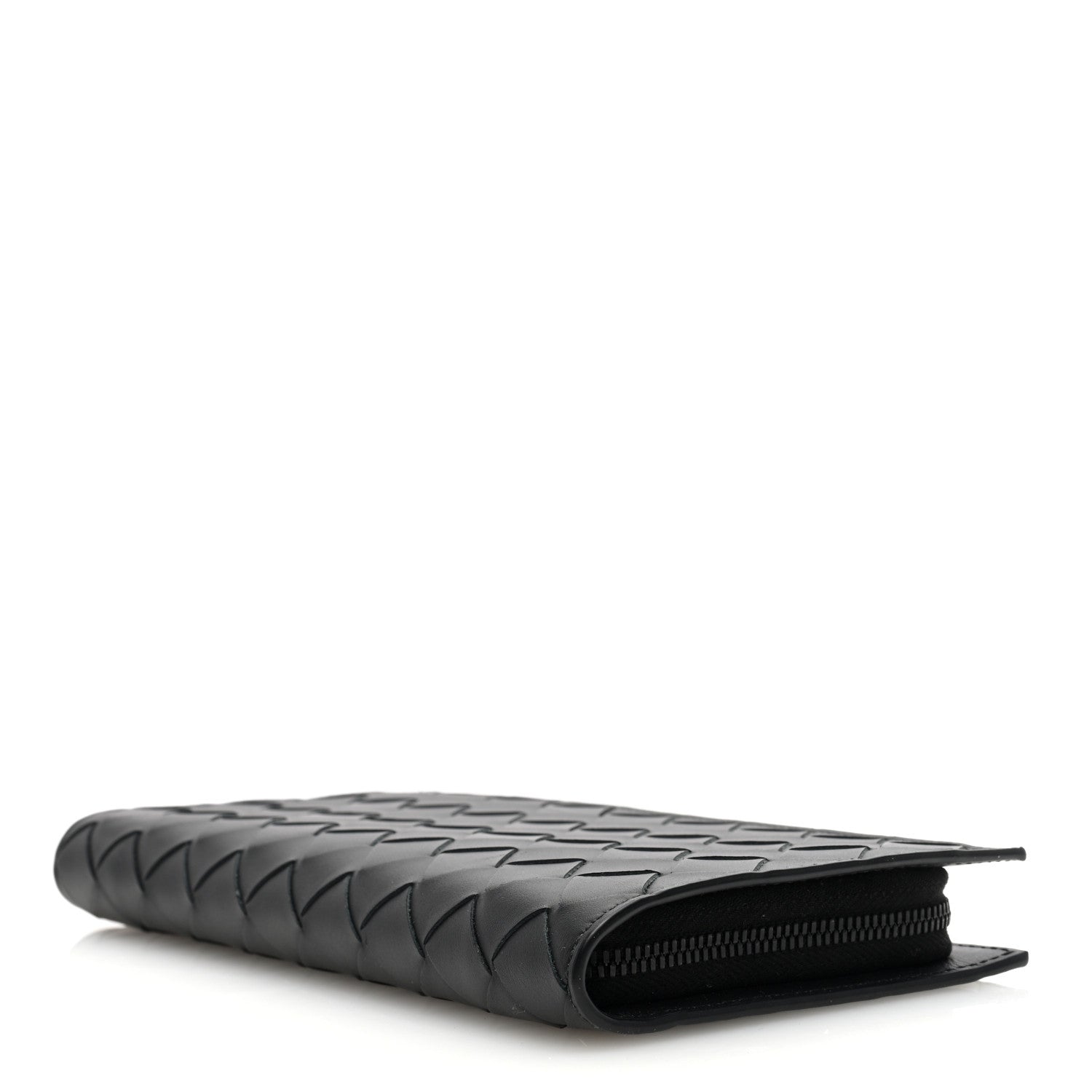 Bottega Veneta Nappa Intrecciato Zip Wallet Black 4 of 8