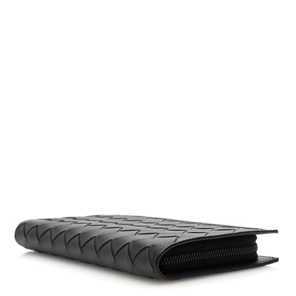 Bottega Veneta Nappa Intrecciato Zip Wallet Black 4 of 8