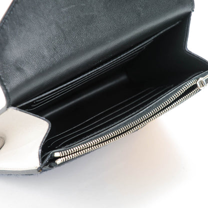 Celine Pony Hair Calfskin Diamond Compact Multifunction Wallet Pearl Grey 5 of 8