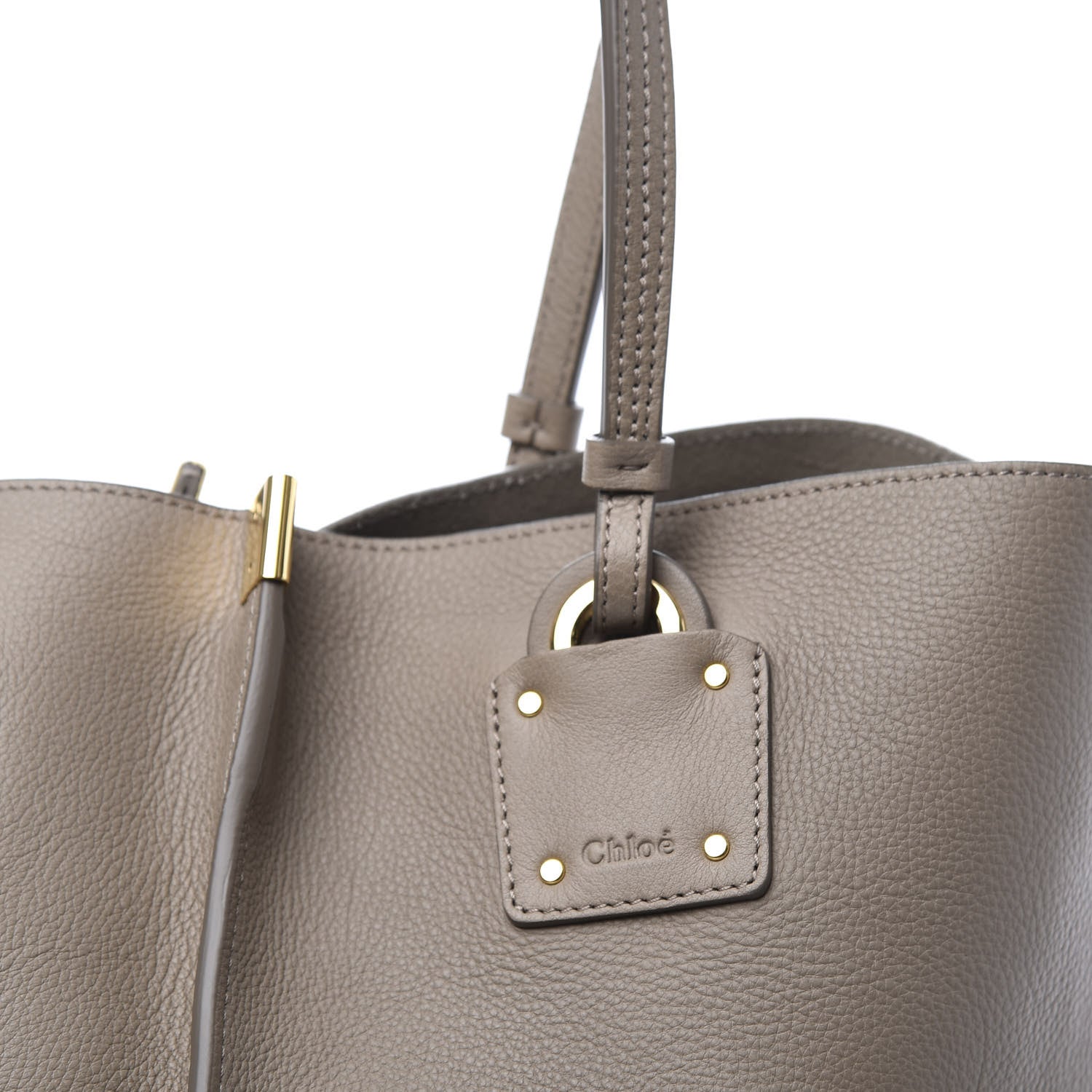 Chloe Smooth Calfskin Medium Vick Tote Motty Grey 12 of 12