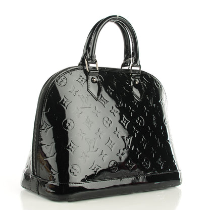Louis Vuitton Vernis Alma PM Noir Magnetique 3 of 8