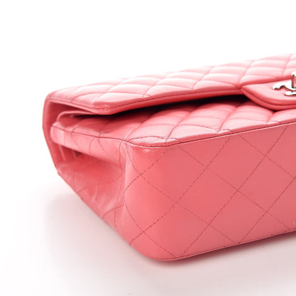 Chanel Lambskin Quilted Medium Double Flap Pink 6 of 9