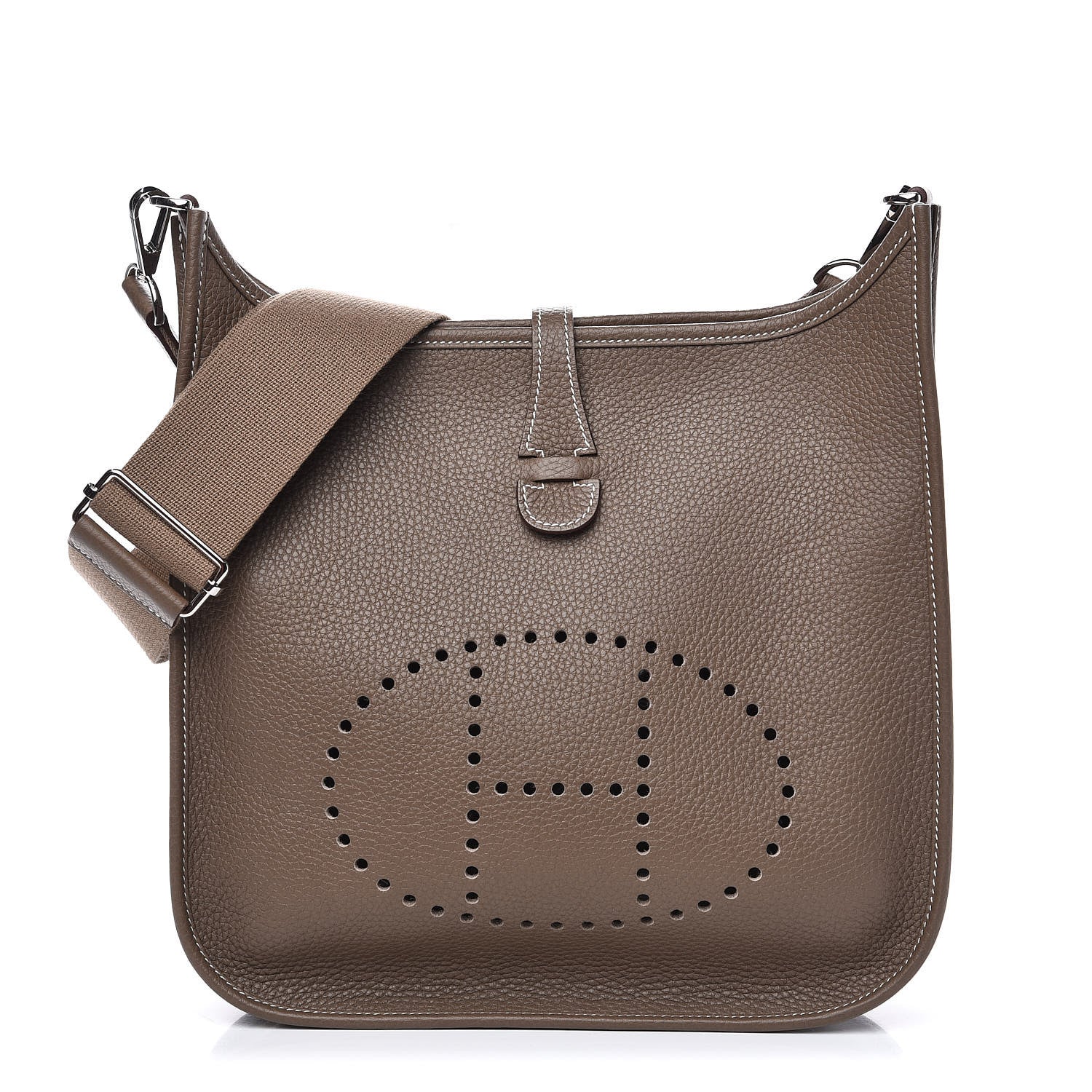 Hermes Taurillon Clemence Evelyne III PM Etoupe 1 of 10