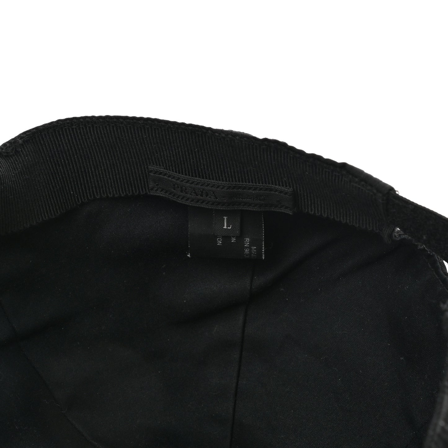 Tessuto Nylon Baseball Cap L Black